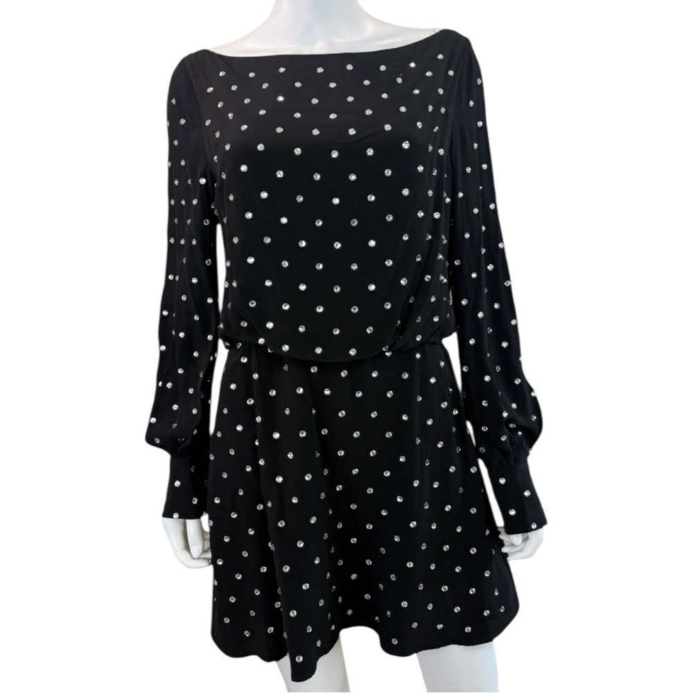 ZARA NWT Black Into the Night Cocktail Dress Size L M0752